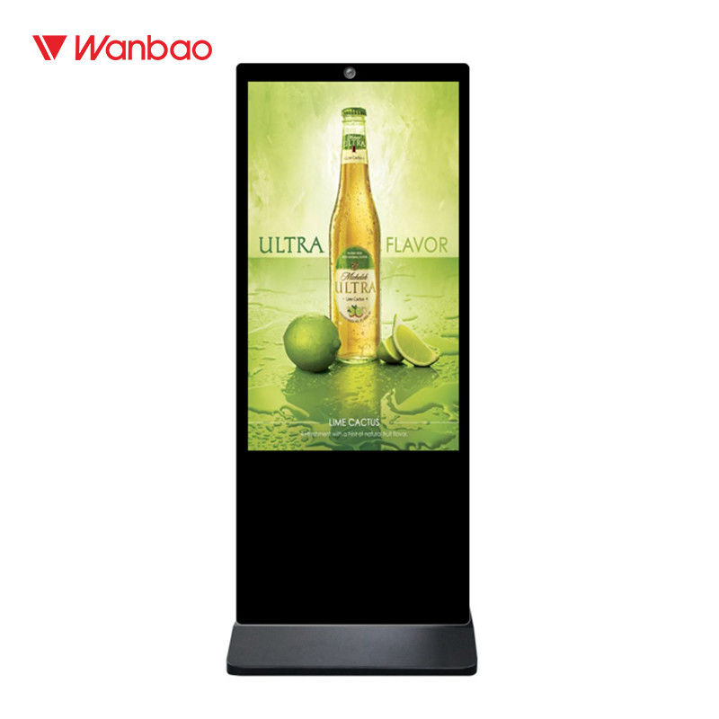 Lantai Besar Ukuran Berdiri Lcd Advertising Player Layar Sentuh Kios Interaktif