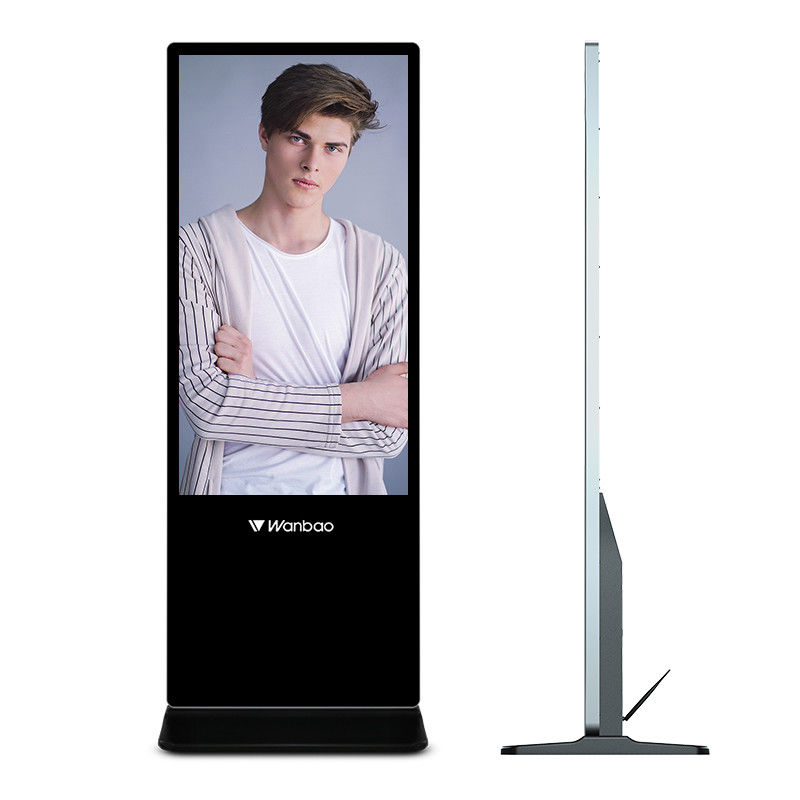 32 - 65 Inch Lcd Display Peralatan Periklanan Digtal Floor Standing LCD Advertising Player