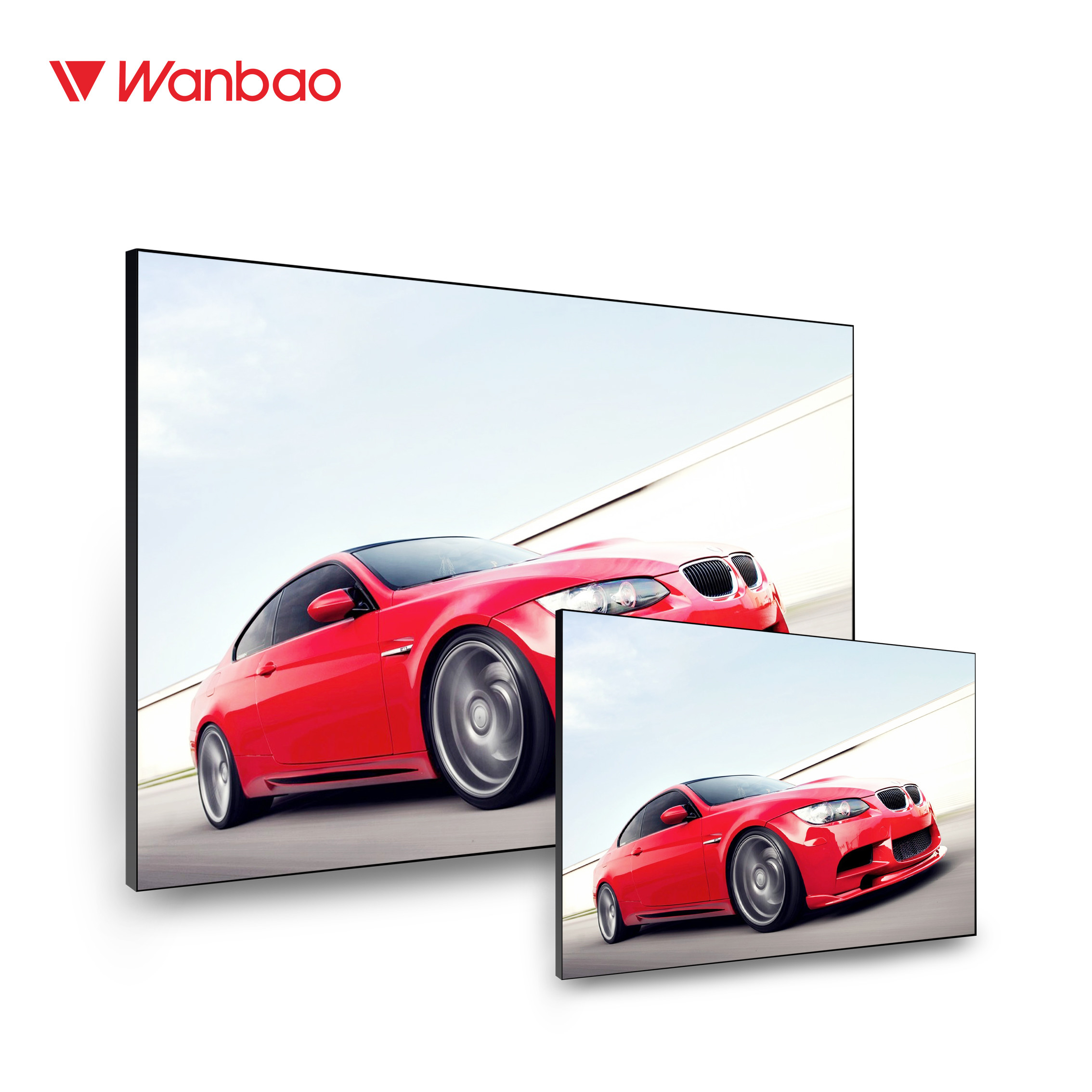 Layar Penyambungan Super LCD 46 Inch Bezel Sempit Dinding TV LCD 6.3mm 3x3