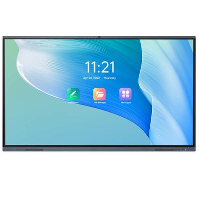 Layar Panel Datar Interaktif Android 11 20 Titik Sentuh Untuk Pendidikan Konferensi