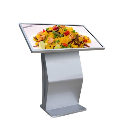 65 '' Horizontal Electronic Signage HD Jaringan Wi-Fi Layar Sentuh Mesin Kueri Layar LCD