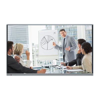 H6C 75 Inch Smart Board UHD 20 Poin Layar Sentuh Panel Interaktif Pabrik OEM