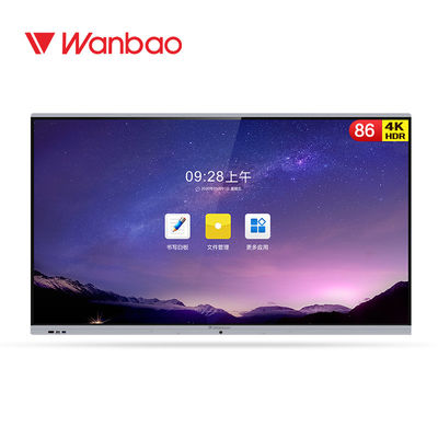 Konferensi Intelligent Interactive Flat Panel Dual OS LCD Papan Tulis Interaktif