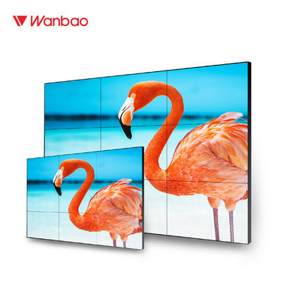Panel LCD Video Wall 1080P TV Solusi 55 Inch LED Super Narrow Bezel