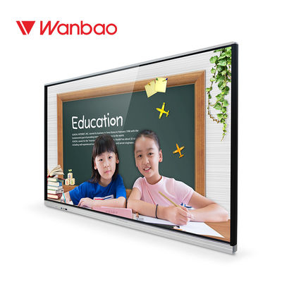 65 '' Big Indoor Pendidikan Layar Sentuh Iklan Sentuh Papan Tulis Interaktif