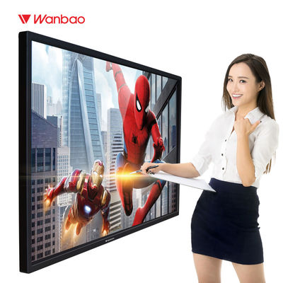 LCD IR Layar Sentuh All In One PC 43 Inch Floor Standing Kiosk