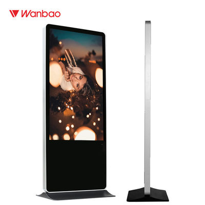 Remote Management Floor Standing LCD Advertising Player Untuk Periklanan Dalam Ruangan