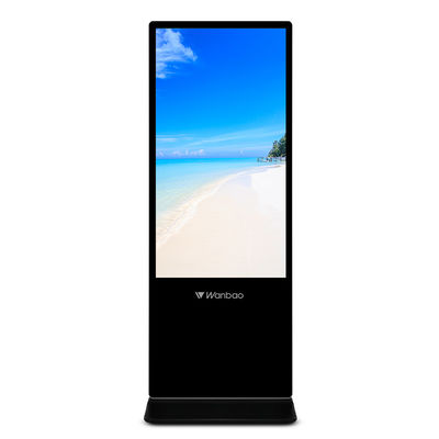 55 Inch Floor Stand Layar Sentuh Android Menampilkan Pemain Iklan Digital Signage Lcd Ultra Tipis