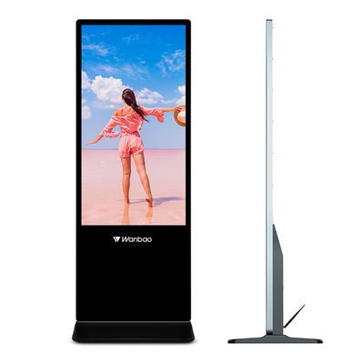 Penjualan Panas 55 Inch Kios Layar Sentuh Wifi 64G Tampilan Iklan Player