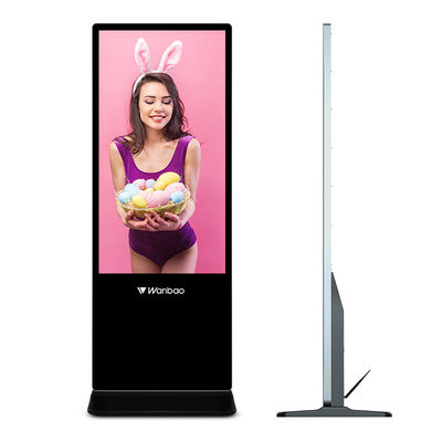 43 Inch Windows Totem Media Player Peralatan Periklanan Dalam Ruangan Digital Signage